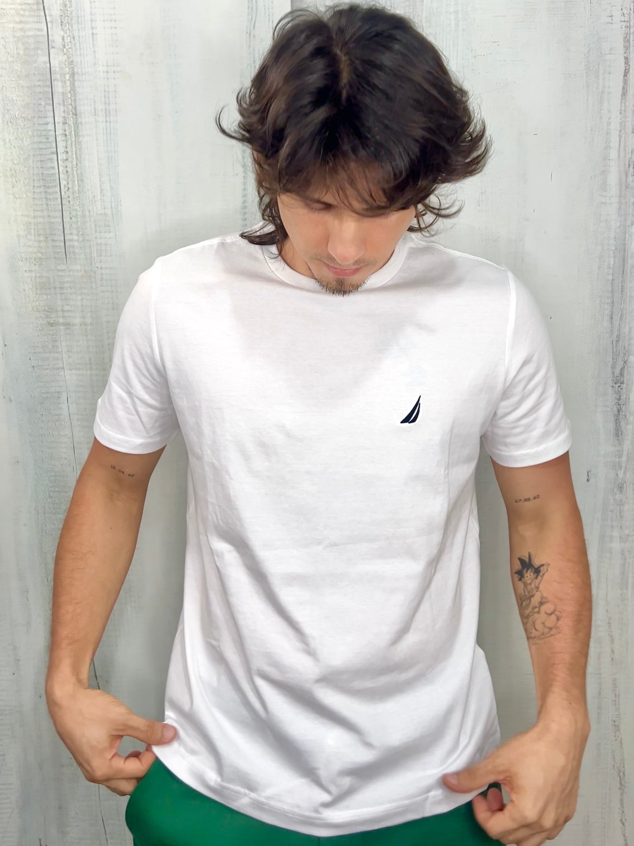 T-shirt Blanco cuello redondo